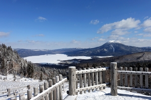 冬のおすすめ白湯山展望台へ