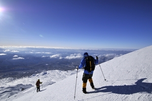 藍より青し旭岳冬登山（前）