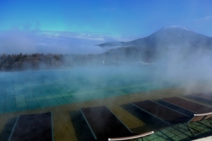 気嵐（けあらし）の阿寒湖