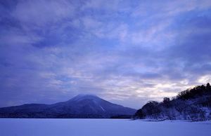 今朝の阿寒湖