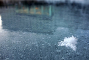 連続氷点下２１℃の朝