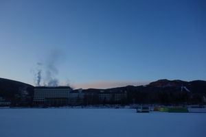 連続氷点下２１℃の朝