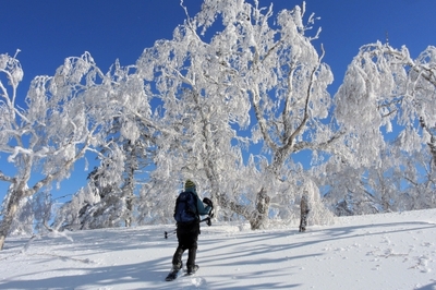 樹氷のそうがく台へ