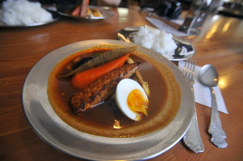 弟子屈辻谷食堂でスープカレー