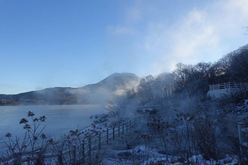 阿寒湖ボッケ　氷点下１５℃の朝